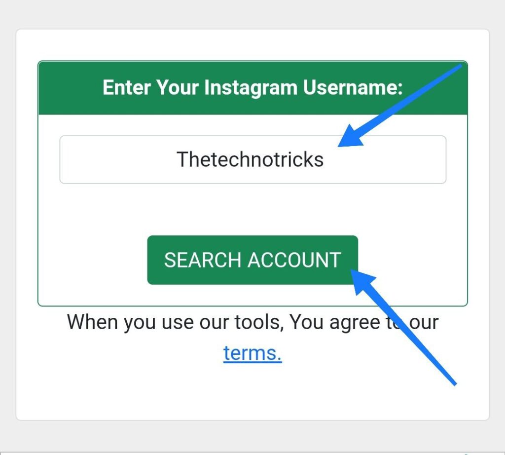 search account Great Online Tools Apk