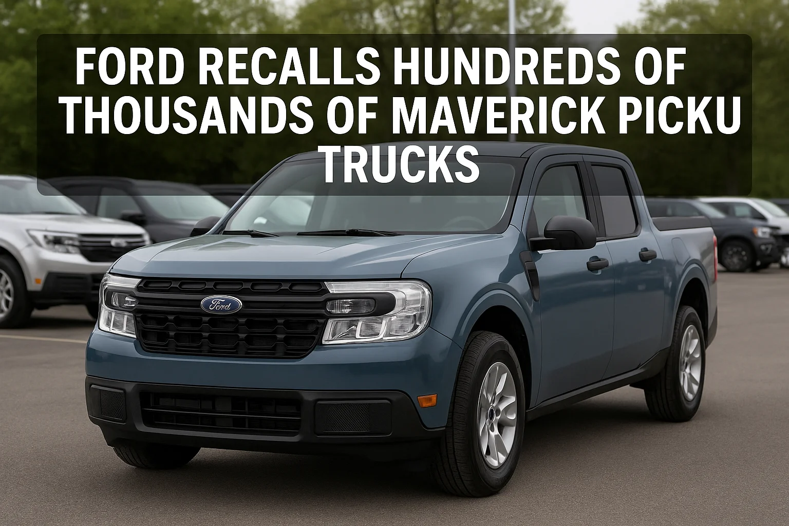 ford recalls hundreds of thousands of maverick pickup trucks.