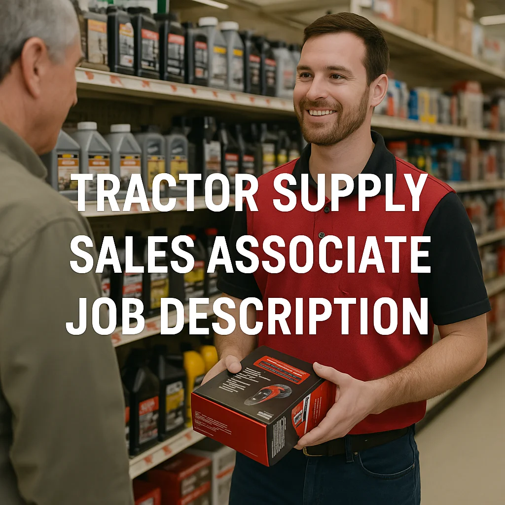 tractor supply sales associate job description