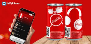Scan QR code from Coca-Cola Can