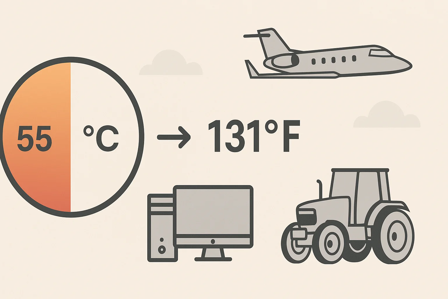 55c to f
