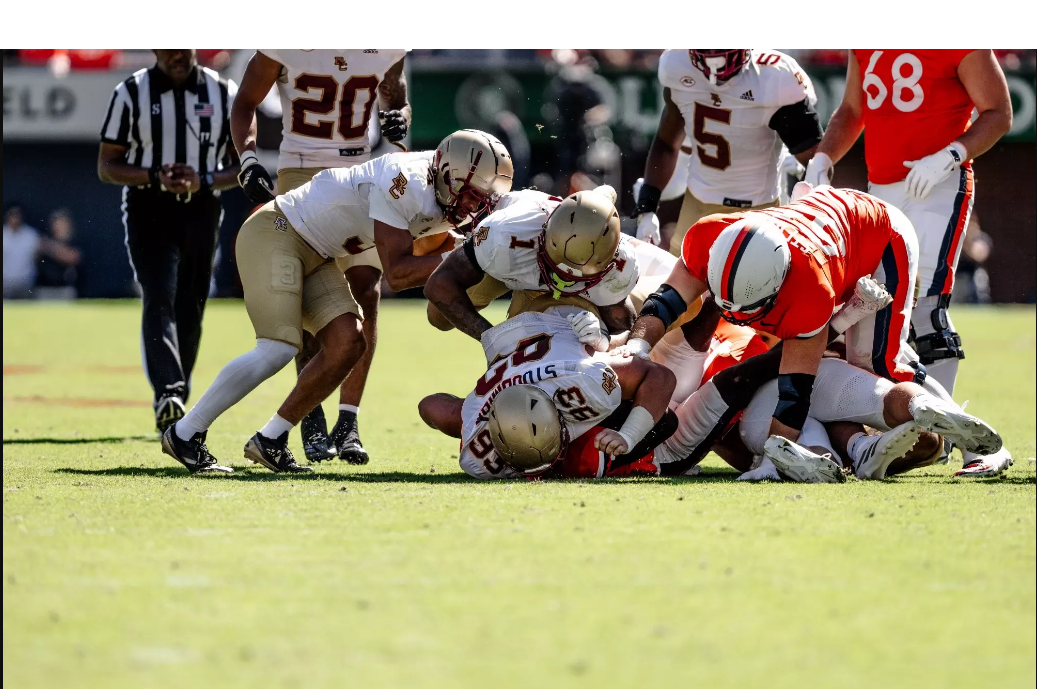 uva football vs boston college eagles football match player stats