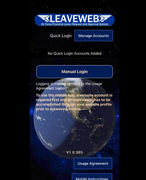 Leaveweb Air Force