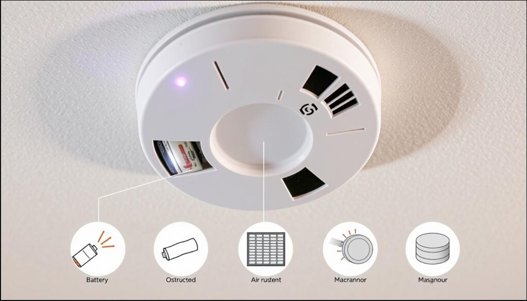 smoke detector beeping