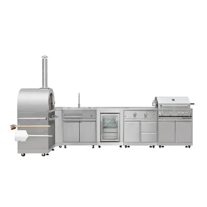 Outdoor Kitchen Cabinet Set – 7-Piece Stainless Steel Cooking Station: Industrial Insights