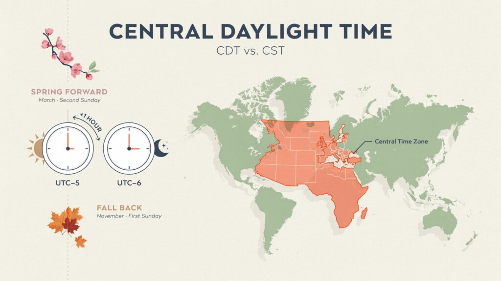How CDT Time Works and Why It Changes During the Year