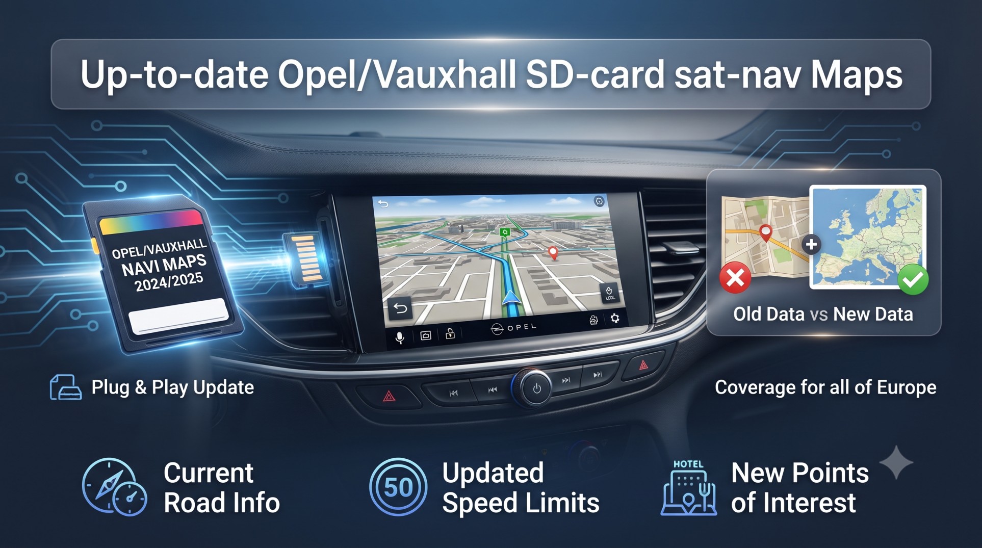 Opel Vauxhall sat-nav maps